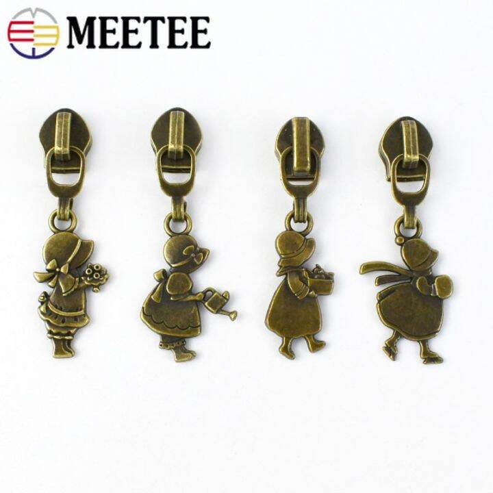 meetee-5-10-20pcs-5-zipper-sliders-for-nylon-zip-bag-decoration-zipper-pull-head-repair-kit-diy-sewing-replacement-accessories-door-hardware-locks-fa