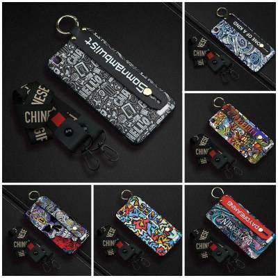 Original Kickstand Phone Case For VIVO Y37 Dirt-resistant cartoon cover armor case Lanyard Wrist Strap New Durable Soft