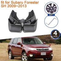 4x สำหรับ Subaru Forester SH 2009 2010 2011 2012 2013บังโคลนแผ่นกันกระเซ็นอุปกรณ์เสริมรถยนต์ล้อหลังด้านหน้าที่บังโคลน