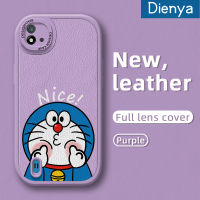 Dienya เคสสำหรับ Realme C20 C15 C11 C20A 2020,C11 2021 Narzo 50i ลายโดราเอมอนน่ารักเคสใส่โทรศัพท์หนังเคสมือถือกันกระแทกป้องกันซิลิโคนนิ่มพร้อมเคสป้องกันกล้องสำหรับเลนส์คลุมทั้งหมด