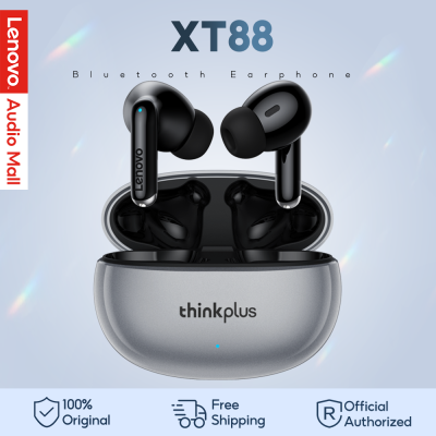 Lenovo XT88 True Wireless Bluetooth 5.0หูฟังพร้อมระบบตัดเสียงรบกวน Touch Control พร้อมหูฟังเสียงสเตอริโอ HD หูฟัง TWS ชุดหูฟังสำหรับเล่นเกมพร้อมไมโครโฟน