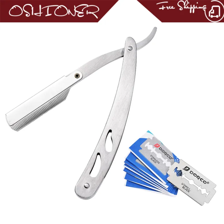 OSHIONER Manual Straightedged Razor Holder for Beard and Facial