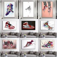 COD SDGYTRUYRT Graffiti Street Wall Art Creative Shoes Canvas Painting for Living Room Pop Art Posters and Prints Decorative Picture