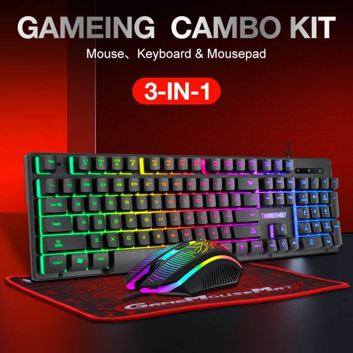 Gaming Keyboard And Mouse Wired Gaming Keyboard With USB Russian