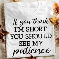 Women Crew Neck Short T-shirts with Funny Saying Summer Womens Blouses Casual Tees Tops Women Shirts