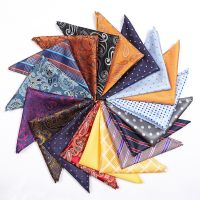 {EDDLYT} Paisley Pocket Squares สำหรับผู้ชายดอกไม้ Hanky ผ้าไหมขนาดใหญ่ผ้าเช็ดหน้า Man ผ้าเช็ดหน้าสีฟ้าผู้ชายงานแต่งงาน Kerchief A109