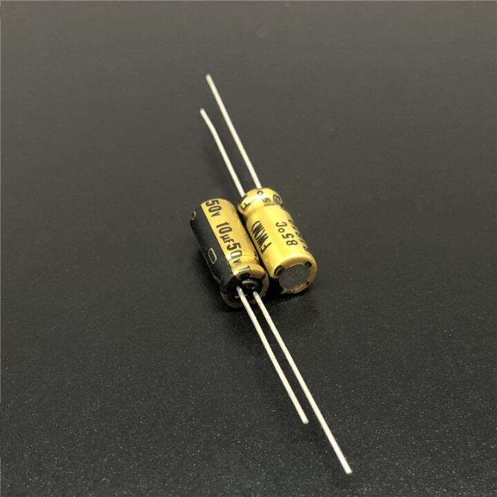 10pcs-10uf-50v-nichicon-fw-series-5x11mm-50v10uf-hifi-audio-capacitor