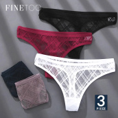 FINETOO M-XL Gợi Cảm Cái bộ 3 Chiếc Quần Lót Lọt Khe Đồ Lót Nữ Lưới Trong Suốt, Quần Lót Nữ, Đồ Lót Nữ 2021