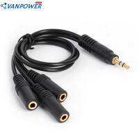 (Ready) 3.5mm 3-Pole Plug to 3 Way Stereo Audio Headphone Splitter Adapter Cable