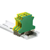 PE Din Rail Terminal Blocks10Pcs USLKG-2.5N Ground Universal Connector Screw Wire Conductor USLKG2.5