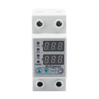 Protector Relay Self-Resetting Adjustable Digital Display over Voltage and Under Voltage 2P Circuit Breaker Short Circuit Protector 63A