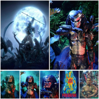 The Predator ภาพยนตร์โปสเตอร์ผ้าใบศิลปะและผนังศิลปะภาพพิมพ์สำหรับครอบครัวสมัยใหม่ห้องนอนตกแต่ง