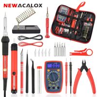 60W Electric Soldering Iron Kit With Digital Multimeter Desoldering Pump Welding Repair Tools 110V/220V Soldering Iron Pen