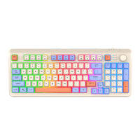 (ในสต็อก) คีย์บอร์ดเกม K82 RGB Light Mechanical Keyboard พอร์ต USB Gamer Keypad 94 Keys Hot-Swap Keyboard สำหรับพีซีแท็บเล็ตเดสก์ท็อป **