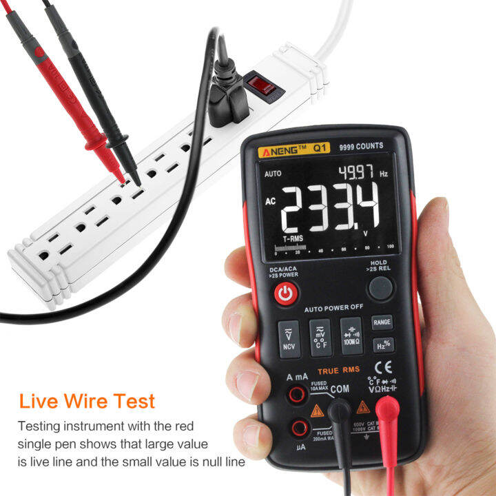 aneng-9999-counts-true-rms-digital-multimeter-voltmeter-ammeter-high-accuracy-measure-ac-dc-voltage-ac-dc-current-resistance-capacitance-frequency-duty-cycle-temperature-diode-tester