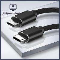 JIAJUSUANSOU 1M ครับ อะแดปเตอร์ การ QC4.0 OTG สายข้อมูล สาย USB Type C ถึงไมโคร USB ชาร์จเร็ว ชายกับชาย