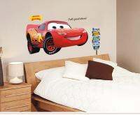 [24 Home Accessories] Lightning 3D Cartoom Cars Wall Decor Decals For Boy Bedroom Self Adhesive Kid Room วอลล์เปเปอร์โปสเตอร์ภาพจิตรกรรมฝาผนัง Lightning สติ๊กเกอร์ติดผนัง