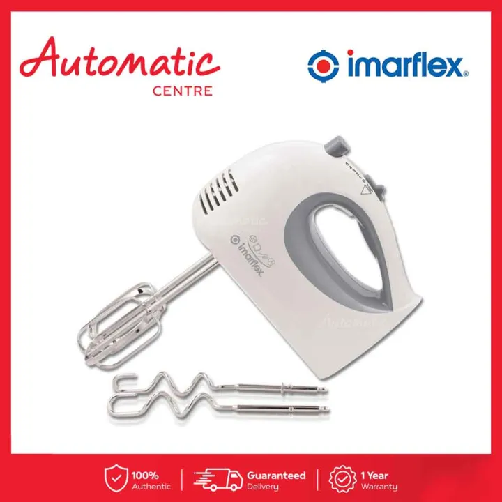Imarflex IMX 250 Hand Mixer with Dough Hook and Wire Whisk Lazada PH