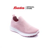 Bata บาจา รองเท้า Slip on รองเท้าแบบสวม รองเท้าใส่เดิน Walking shoes ผ้าถัก knit นุ่ม ใส่สบาย ระบายอากาศได้ดี สำหรับผู้หญิง รุ่น Jason สีชมพู 5595145