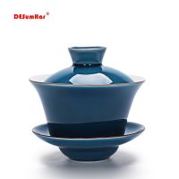 Celadon Tea Tureen 140ml Kung Fu Tea SetChinese Kung Fu Flower Gaiwan Puer KettleTeapot lovers must have Tea accessories