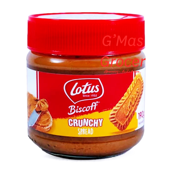 Lotus Biscoff Crunchy Cookie Butter Spread 190G Lazada