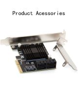 สำหรับ Jmicron ชิปเซ็ต JMB585 5พอร์ต SATA 6GB PCI การ์ดคอนโทรลเลอร์ด่วน PCI-E ถึง SATA III 3.0รองรับอะแดปเตอร์พอร์ตตัวขยาย SATA FJK3825