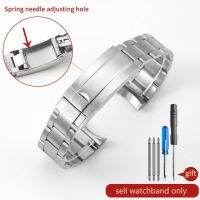 “：{ Solid Stainless Steel Band For  Explorer II Watch Strap Universe Fold Buckle Mens Arc Type Special Inter Watchbands