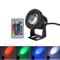 ❧✱ LED Underwater Lamp IP67 DC12V 10W RGB Diving Fountain Light Swimming Pool