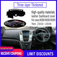 คุณภาพสูงหนาสำหรับ Lexus RX RX300 RX330 RX350 2004-2009ฉนวน Dashboard ฝาครอบรถหนังอุปกรณ์เสริมภายใน Sun Visor Anti Skid Mat Garnish