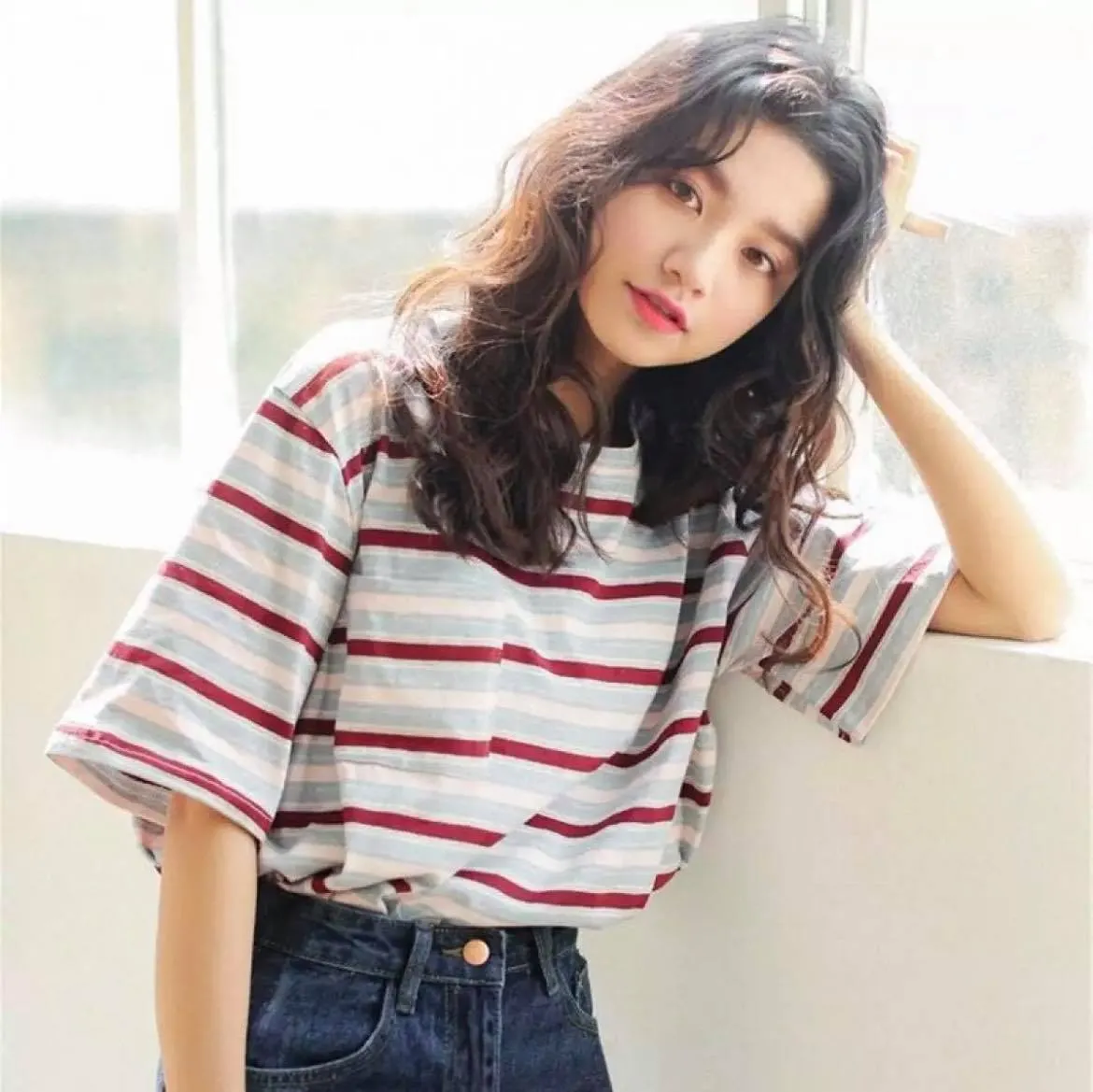 ???ℎ?? Oversized Korean Inspired Shirt/Crop Top Summer Fashionable  Outfit | Lazada PH