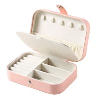 Jewelry Box for Women Travel Jewelry Organizer Double Layer for Necklace Earring Rings Jewelry Holder Case