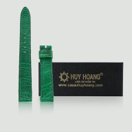 Dây đồng hồ Huy Hoàng da đà điểu size 12, 14 nhỏ màu xanh lá cây HK8464 thumbnail