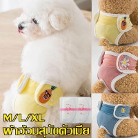 【Welshop】กางเกงอนามัยสุนัข ผ้าอ้อมสุนัขตัวเมีย ชุดอนามัยสุนัข ซักได้ ป้องกันการผสมพันธ์​  M/L/XL