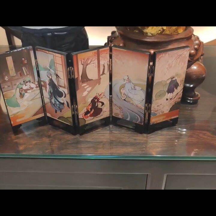 Genshin Impact Five Kasen Folding Screen Divider Partition Screen Art
