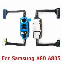 สำหรับ Samsung Galaxy A80 A805อะไหล่ด้านหลังซ่อมโมดูลกล้องของแท้ชิ้นงอสำหรับเปลี่ยนมองหลัง