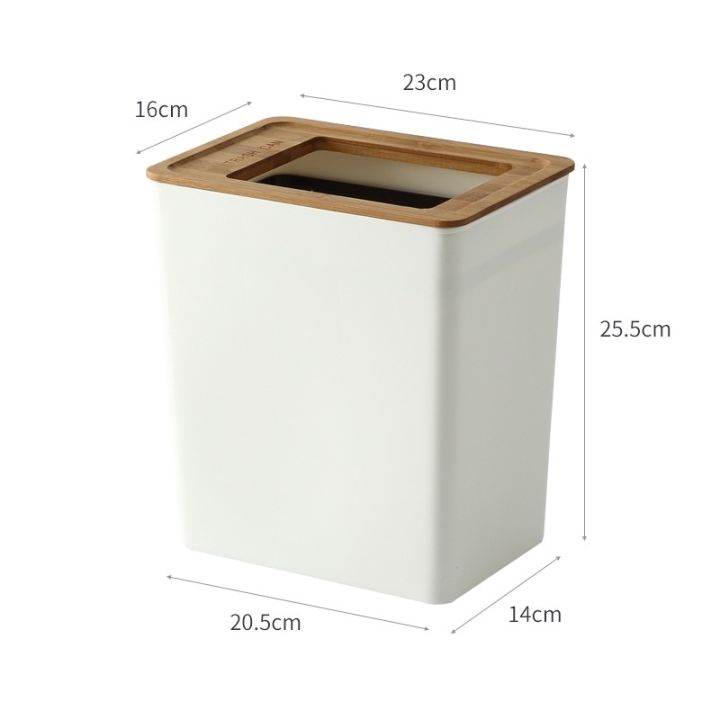 โทนสีขาวแบบนอร์ดิก-ห้องนั่งเล่นครัวถังขยะกระป๋องขยะสีขาวเรียบง่ายสำหรับใช้ในบ้านหรือสำนักงาน
