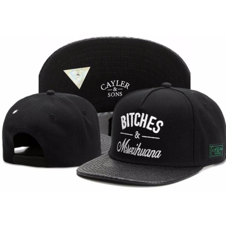 หมวกแก๊ป CAYLER &amp; SONS - B1TCHES&amp;MAR1HUANA - Hip Hop Snapback Cap