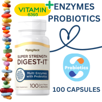 Digest-IT Multi Enzymes Super Strength with Probiotics, 100 Quick Release Capsules