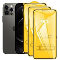 ✇ﺴ◕ 9D Full Cover Protective Glass For iphone 12 X XS XR 6 6S 7 8 Plus Tempered Film Iphone 14 11 13 Pro Max Screen Protector Glass