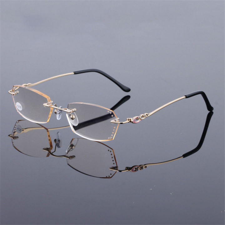 diamond-reading-glasses-women-rimless-diopter-eyewear-fashion-ladies-read-eyeglasses-tint-brown-grey-lens
