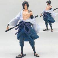 โมเดลนารูโตะ Sasuke Uchiha (รอยสัก Ver.) 27cm Figure Big Size Itachis Brother Sharingan นินจาจอมคาถา Naruto Konohagakure Tattoos Version โมเดล