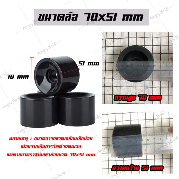 ล้อpu-ลองบอร์ด-เซิร์ฟสเก็ต-เพนนี-wheel-4-piece-ล้อ-ขนาด70x51-mm-ล้อเซิร์ฟสเก็ต-ล้อลองบอร์ด-ล้อสเก็ต-ล้อpu-85a