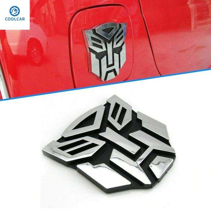COOLCAR Motorcycle Cool Autobots Logo Car Decal Silver Transformer