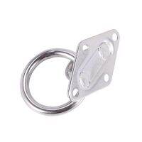 6Pcs 80mmx50mm Mounting Hook for Wall or Ceiling with Round Ring Stainless Steel - Bracket/Attachment for Sling Trainer