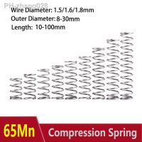 WD 1.8/1.6/1.5mm Shock Absorbing Pressure Return Compression Cylindrical Helical Coil Backspring Compressed Spring 65Mn Steel