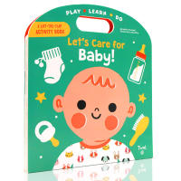 Take care of your baby let S care for baby English original picture book cardboard book mechanism push-pull operation book small hand pull sense of responsibility childrens Enlightenment book