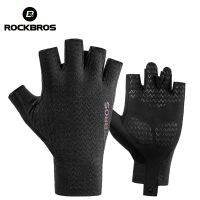 ROCKBROS Cycling Gloves Autumn Spring MTB Bike Gloves SBR Pad Half Finger Bicycle Goves Men Women Breathable Shockproof Gloves [NEW]