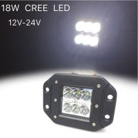 ไฟสปอร์ตไลท์รถยนต์ ไฟหน้ารถ ไฟท้าย ไฟช่วยตัดหมอก LED SPOT BEAM US 18W เเสงขาว 12V-24V