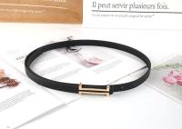 ✺❁◇ New Fashion Leather Thin Belt For Women Personality Metal Buckle Waist Strap Designer Ladies Trouser Dress Decoration Waistband