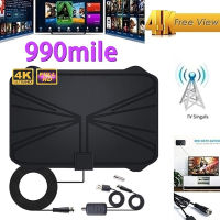 【สหรัฐอเมริกา Stock 】990 Miles ทีวีดิจิตอล Antena 4K ทีวีในร่มตัวเพิ่มสัญญาณเสียง HDTV ทางอากาศ